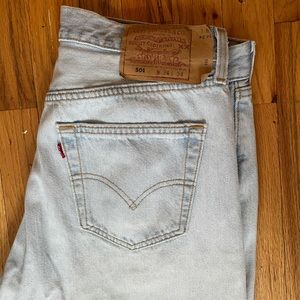 Vintage 501 light wash Levi’s
